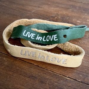 Leather Lucky Brand Live in Love Boho Bracelets